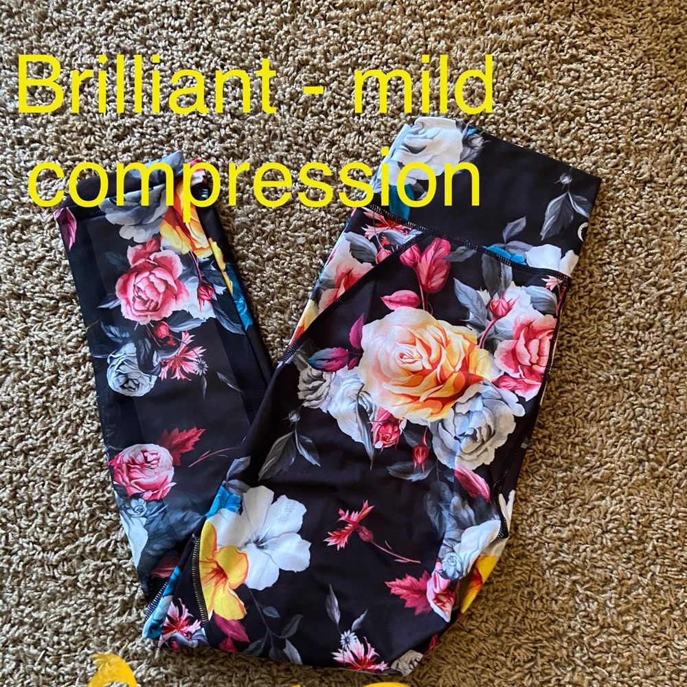 Zyia Brilliant Floral Mesh Leggings